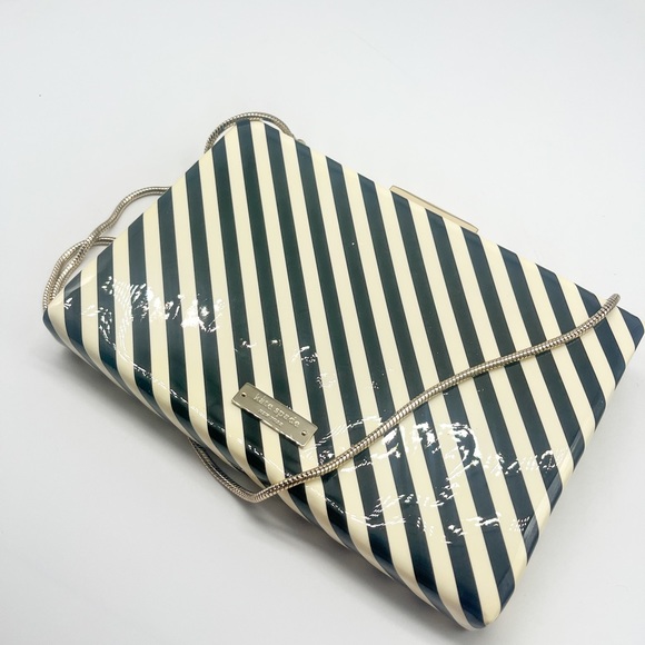 kate spade Ice Cream Cone Striped Black and White Crossbody - Picture 6 of 9